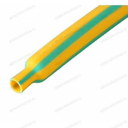 Трубка термоусадочная ТУТ 6,0 / 3,0 мм желто-зеленая (1м) 