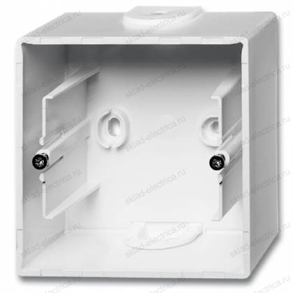 Коробка для открытого монтажа одинарная ABB Basic 55 Альпийский белый 1799-0-0974