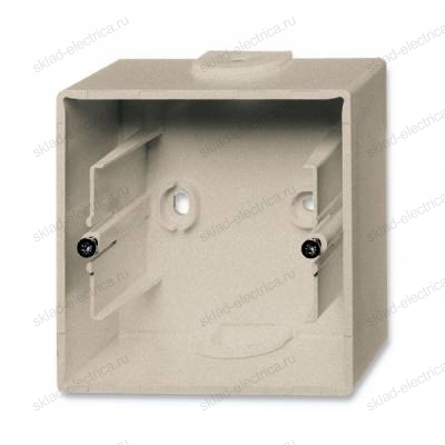 Коробка для открытого монтажа одинарная ABB Basic 55 Шампань 1799-0-0962