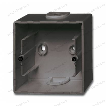 Коробка для открытого монтажа одинарная ABB Basic 55 Шато (черный) 1799-0-0965