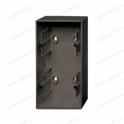 Коробка для открытого монтажа двойная ABB Basic 55 Шато (черный) 1799-0-0966