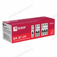 Автоматический выключатель 2P 20А (C) 4,5кА ВА 47-29 EKF Basic