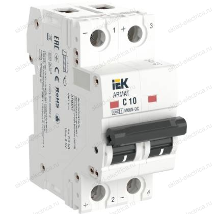 ARMAT Автоматический выключатель M06N-DC 2P C 10А IEK