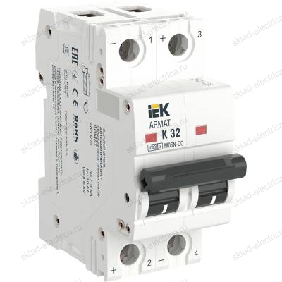 ARMAT Автоматический выключатель M06N-DC 2P K 32А IEK