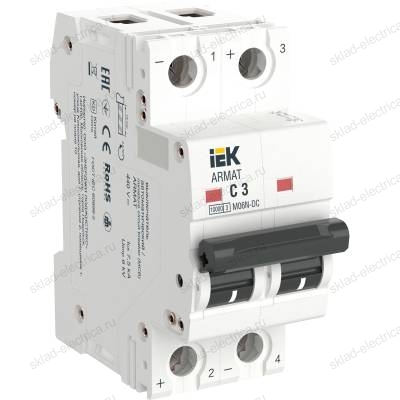 ARMAT Автоматический выключатель M06N-DC 2P C 3А IEK