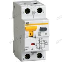 Автоматический однополюсный выключатель дифференциального тока IEK АВДТ32 С25 A30
