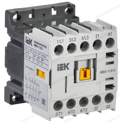 Миниконтактор МКИ-11211 12А 400В/АС3 1NC IEK