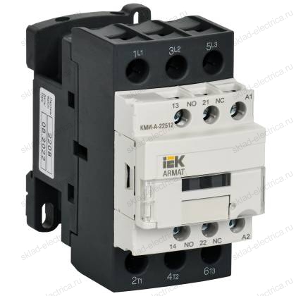 ARMAT Контактор КМИ-А-22512 LC1D 25А 110В/АС3 1NO/1NC IEK