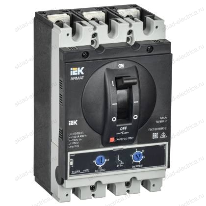 ARMAT Автоматический выключатель в литом корпусе 3P типоразмер H 100кА 250А расцепитель термомагнитный регулируемый IEK