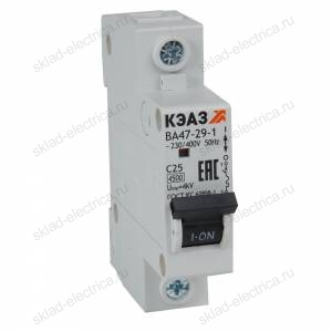 Выключатель автоматический модульный ВА47-29-1B20-УХЛ3 (4,5кА)-КЭАЗ