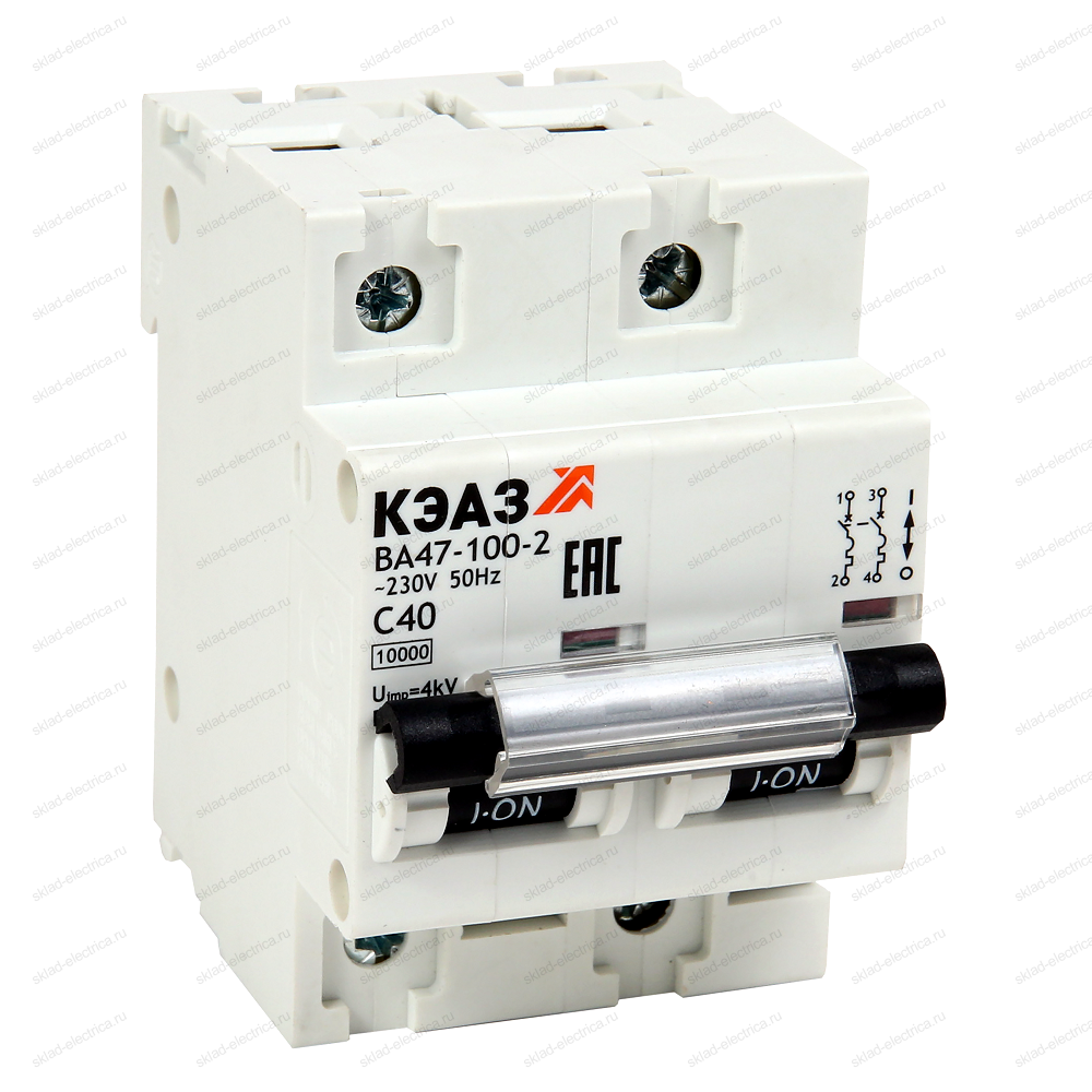 Выключатель автоматический модульный ВА47-100-2D32-УХЛ3 (10кА)-КЭАЗ