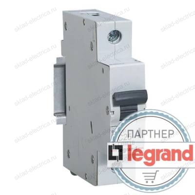 Автоматический выключатель онополюсный 6А хар-ка С Legrand 419661