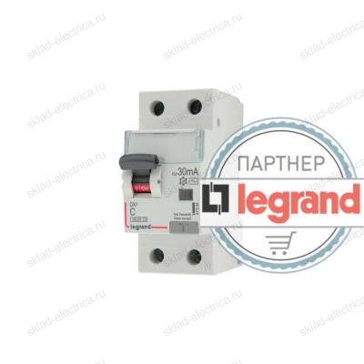 Выключатель автоматический дифференциального тока АВДТ DX3 1п+N 25А 30мА АС Legrand 411004 (п)