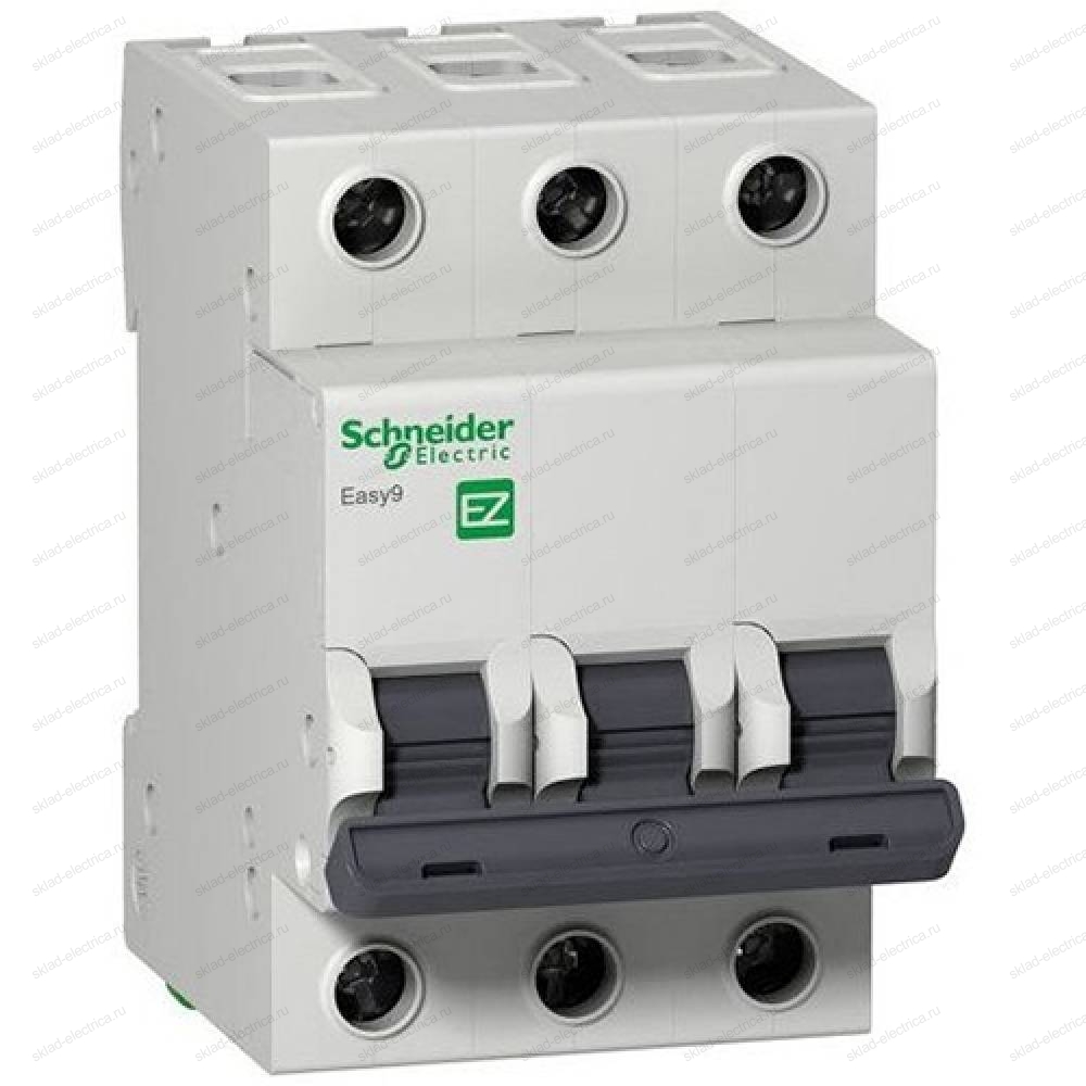Автоматический выключатель трехполюсный 10А С Schneider Electric
