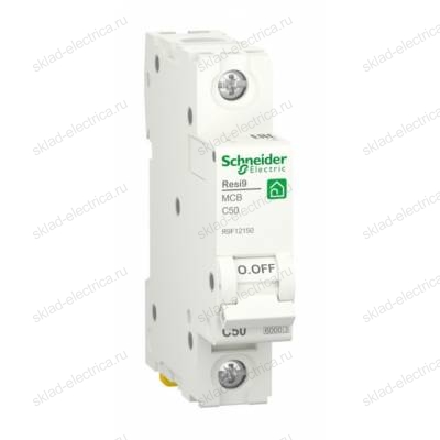 Автоматический выключатель Schneider Electric Resi9 1P 50А (C) 6кА, R9F12150
