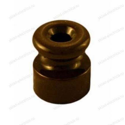 Изолятор керамический коричневый (50шт/уп)