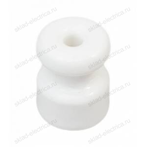 Изолятор керамический белый (50шт/уп)