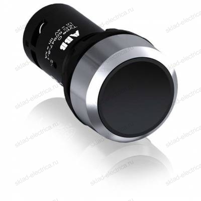Кнопка ABB CP1-30B-01 черная без фиксации 1HЗ