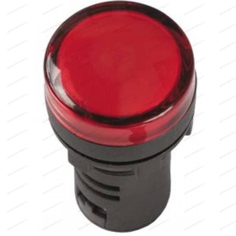 Лампа AD22DS(LED)матрица d22мм красный 230В 
