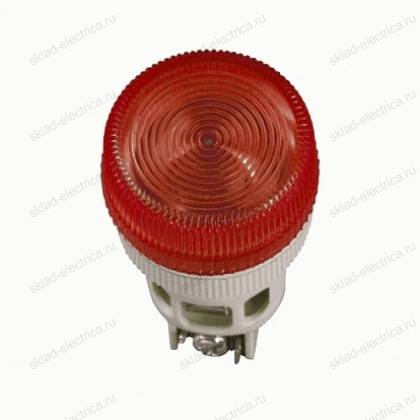 Лампа ENR-22 сигнальная d22мм красный неон/240В цилиндр 