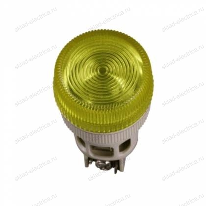 Лампа ENR-22 сигнальная d22мм желтый неон/240В цилиндр 