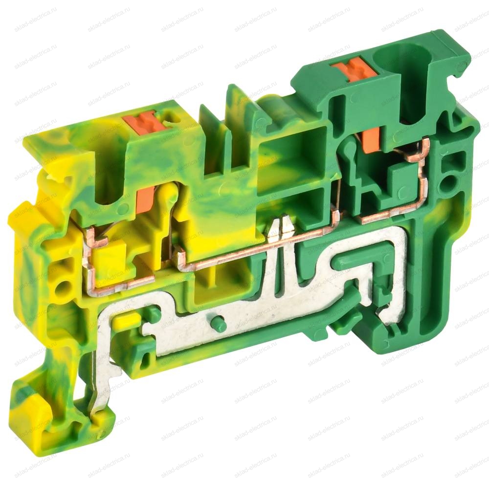 Колодка клеммная CP-PEN заземляющая 4мм2 желто-зеленая IEK