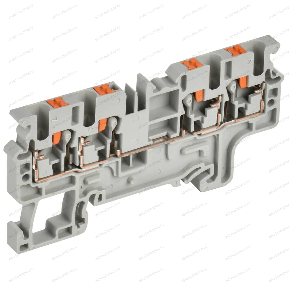 Колодка клеммная CP-MC 4 вывода 2,5мм2 серая IEK