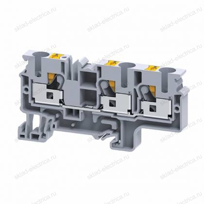 Клемма с 3-мя контактами push-in OptiClip СP-10-TRIPLET-I-BU-синий