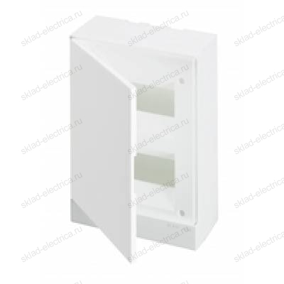 Щит АВВ распределительный навесной 16 мод. пластиковый белая дверца (с клеммными блоками) BEW401216