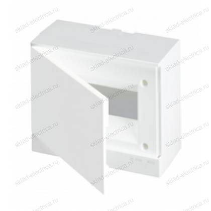 Щит АВВ распределительный навесной 8 мод. пластиковый белая дверца (с клеммными блоками) BEW401208