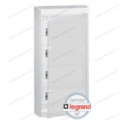 Щит Legrand Nedbox накладной на 48 (+4) модулей (4х12) с шинами N+PE с белой дверью
