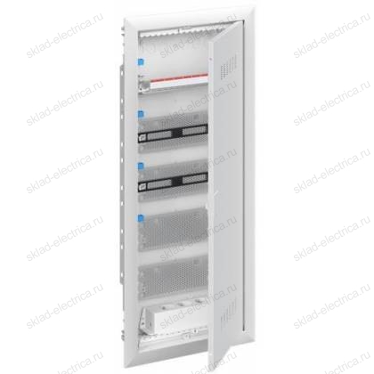 Шкаф мультимедийный встраиваемый с дверью с вентиляционными отверстиями UK660MV (5 рядов)