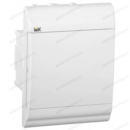 IEK PRIME Корпус пластиковый встраиваемый ЩРВ-П-4 белый/белая дверь IP41