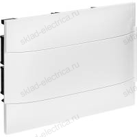 Пластиковый щиток 12 модулей Legrand Practiboх S встраиваемый (в сплошные стены,бетон,кирпич) белая дверца 1х12м. 135541