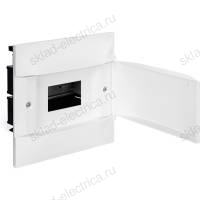 Пластиковый щиток 6 модулей Legrand Practiboх S встраиваемый (в сплошные стены,бетон,кирпич) белая дверца 1х6м. 134546