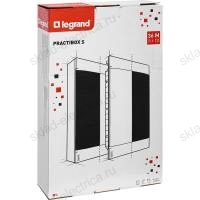 Пластиковый щиток 36 модулей Legrand Practiboх S встраиваемый (в сплошные стены,бетон,кирпич) дымчатая дверца 3х12м. 135553