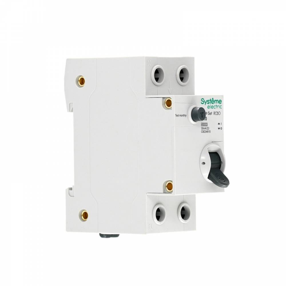 Автоматический выключатель дифферинциального тока (АВДТ) 1P+N С 10А 4.5kA 30мА Тип-AС C9D34610 City9 Set 32