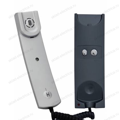 Трубка для домофона (переговорное устройство) УКП-12М серебристый
