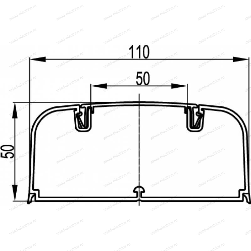 Кабель канал 110х50 in liner front