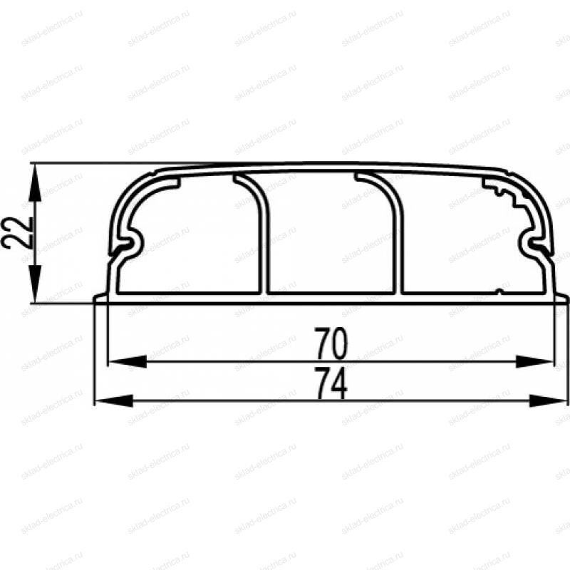 Кабель канал 70х22 dkc