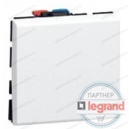 Выключатель одноклавишный 2 модуля Legrand Mosaic DLP 077010