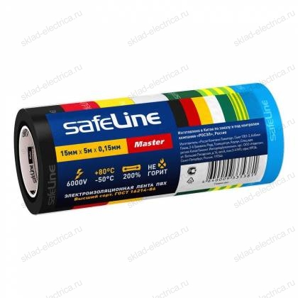 Изолента комплект 7 цветов Safeline Master 15 мм 5 м