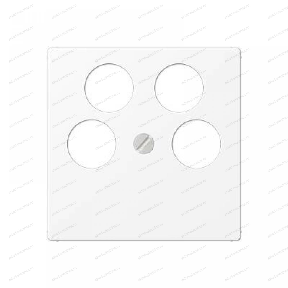 JUNG A Flow/A 550 Белый матовый Крышка для розетки TV-SAT с 4-мя гнёздами