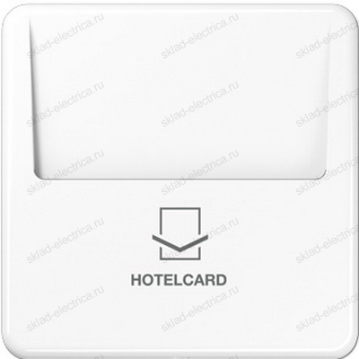 Ключ карточный замок Jung CD500 531U+CD590CARDWW цвет белый