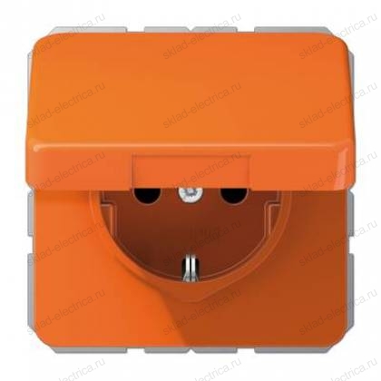 JUNG CD 500/CD plus Оранжевая Крышка откидная для розеток и изделий 50х50