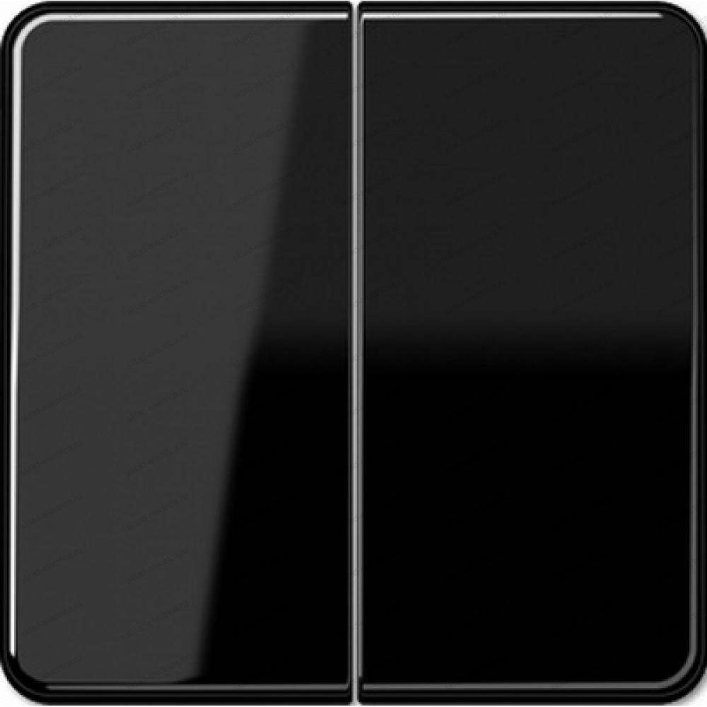 Выключатель двухклавишный Jung CD500 505U+CD595SW цвет черный