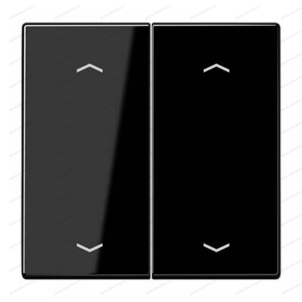JUNG Клавиша для KNX кнопки, 2 группы, с символами "стрелки" дюропласт черный