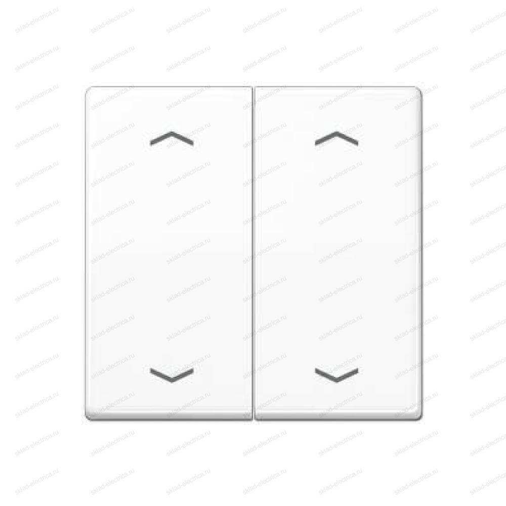 JUNG Клавиша для KNX кнопки, 2 группы с символами "стрелки" дюропласт белый