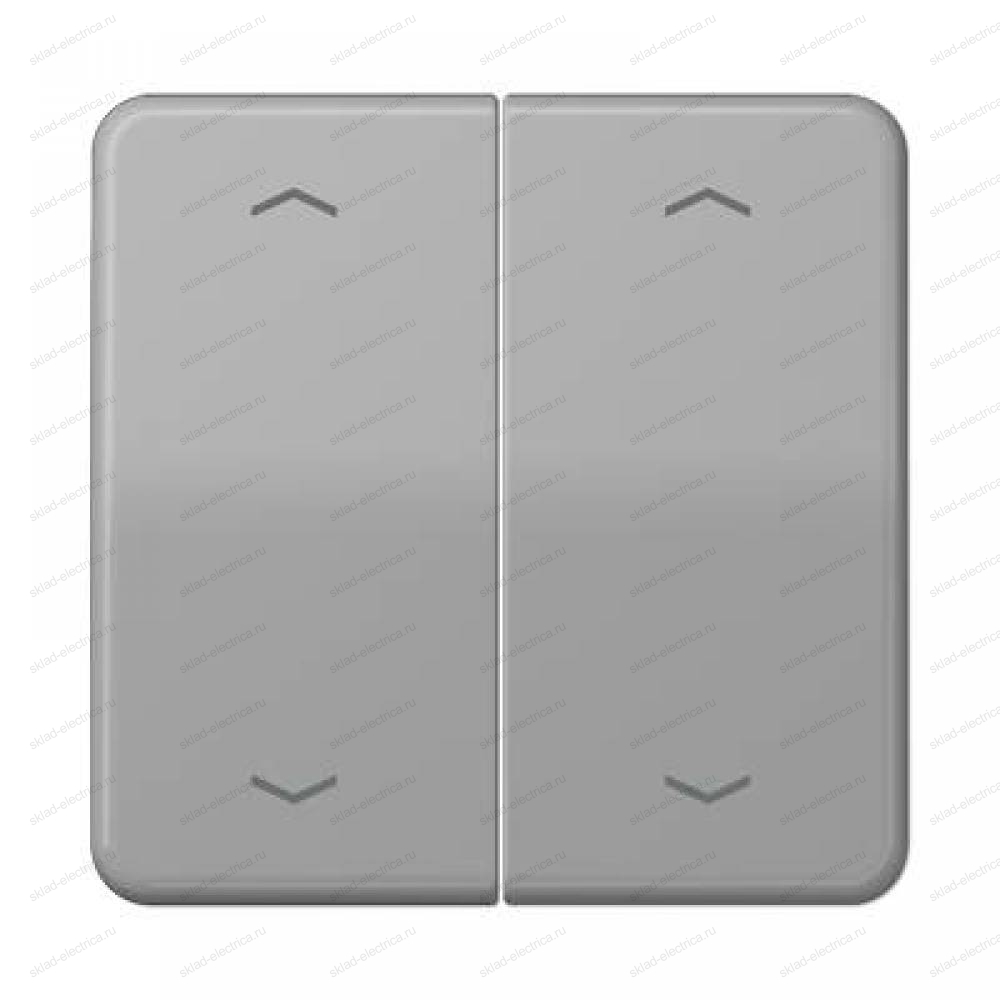 JUNG Клавиша для KNX кнопки, 2 группы с символами "стрелки" дюропласт серый
