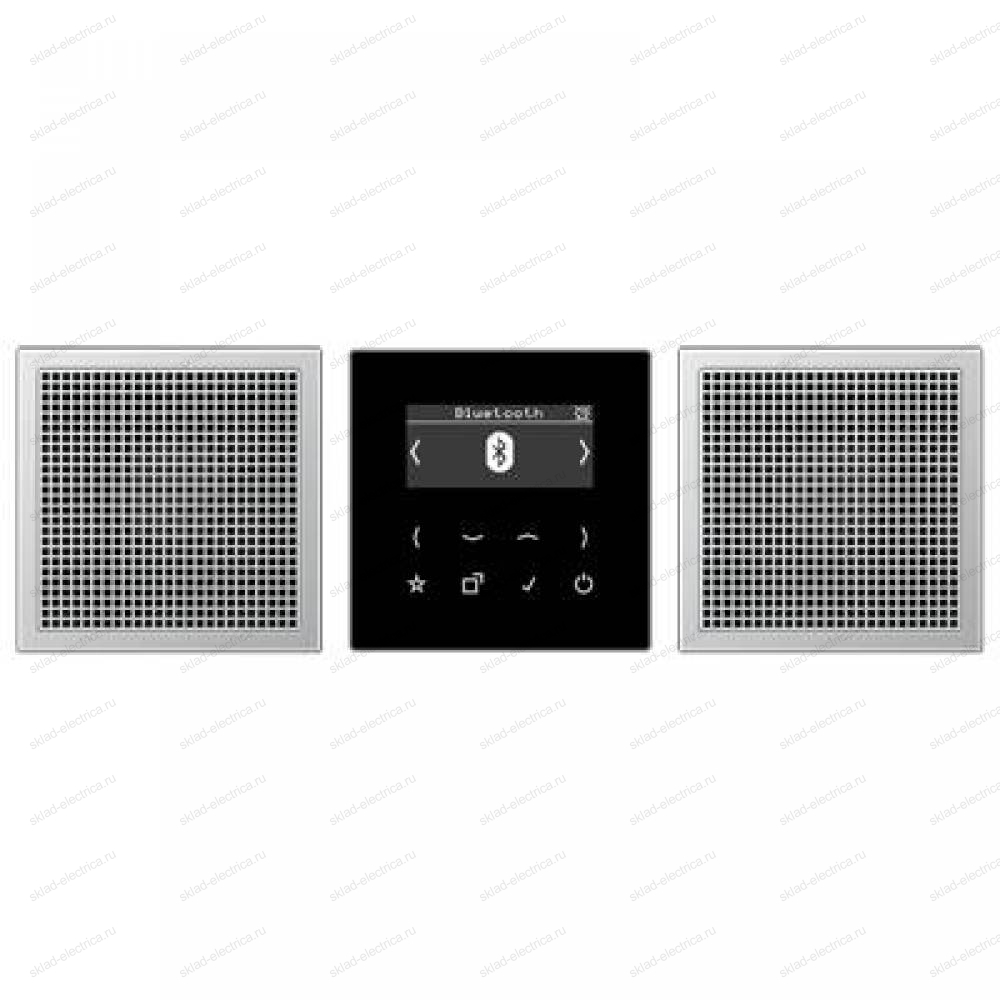 JUNG Смарт радио DAB+ Bluetooth, стерео черный/алюминий
